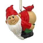 Design Toscano Loonie Moonie Gnome Holiday Ornament, Hand-Painted Resin thumbnail 1
