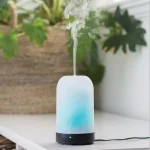 Airome 9.3 in. Frosted Glass Ultrasonic Essential Oil Diffuser, 100ml Capacity thumbnail 2
