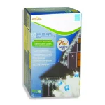 Brite Star 60-Light LED Blue and Pure White Twinkling Icicle Lights, White Wire thumbnail 2