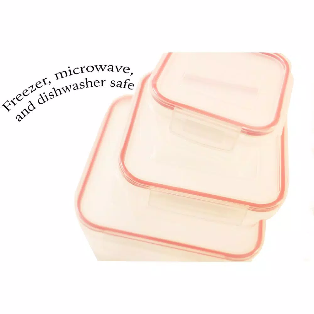 Cook Pro 24-Piece Lock and Seal Food Storage Container Set with Airtight Lids
