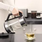 OXO 7.4-Cup Black Stainless Steel Cordless Electric Kettle, 1.75L with Auto Shut-Off thumbnail 5
