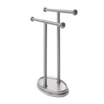 Umbra Palm Towel Tree, Freestanding Two-Tiered Hand Towel Rack in Nickel thumbnail 8