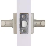 Defiant Highland Satin Nickel Passage Door Lever with Square Rose thumbnail 4