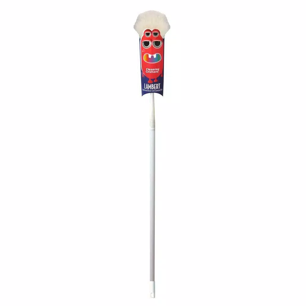 Ettore Cleaning Critters Lambert Lambswool Duster with 59 in. Telescoping Extension Pole