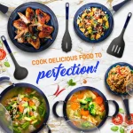 NutriChef 11-Piece Blue Diamond Ceramic Nonstick Aluminum Cookware Set thumbnail 5