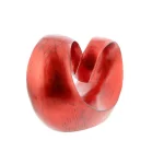 LITTON LANE 9 in. x 12 in. Red Polystone Decorative Abstract Sculpture thumbnail 3
