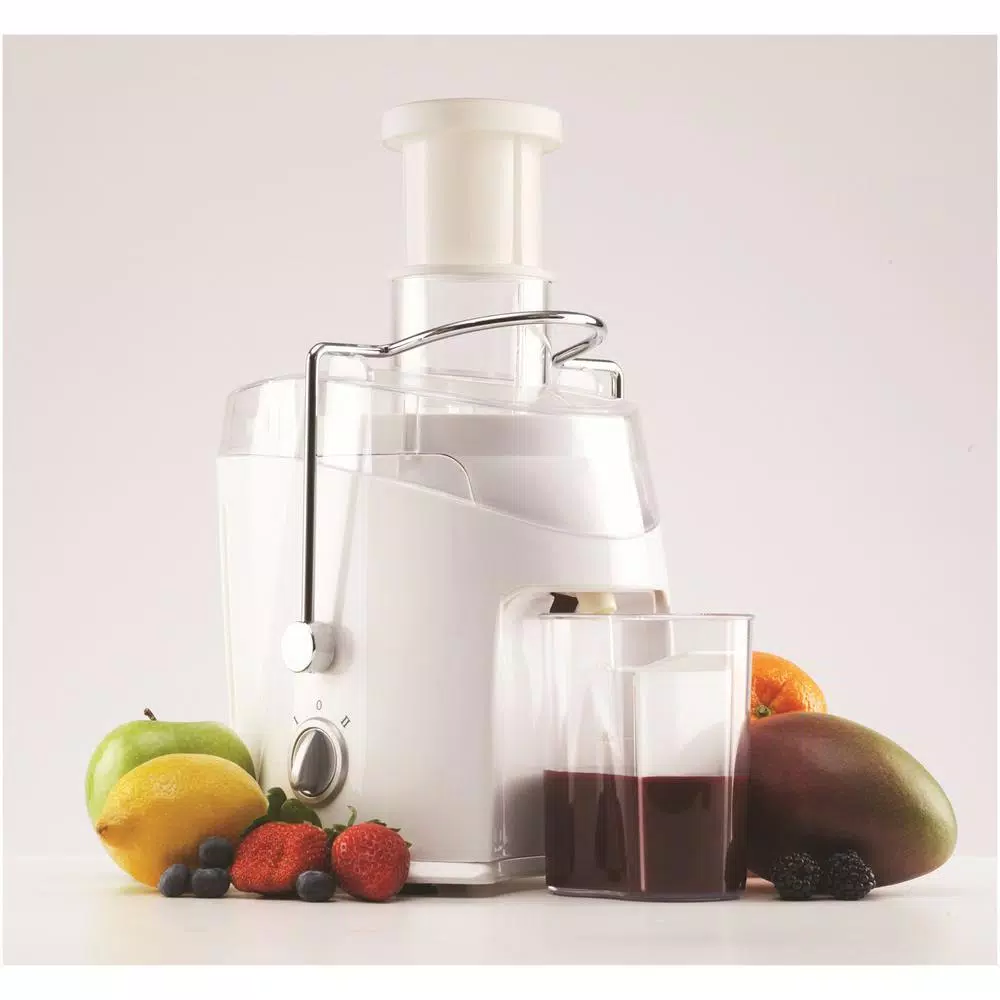 Brentwood Appliances 350 ml Masticating Juice Extractor, White