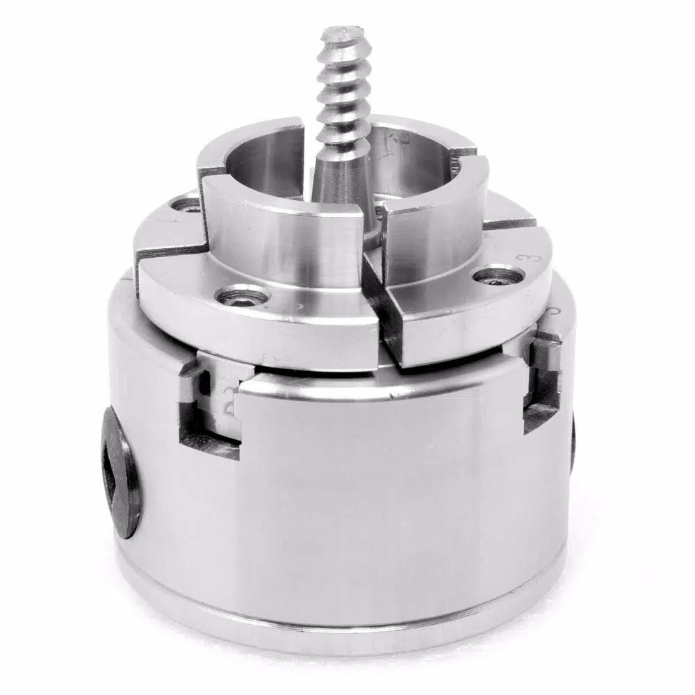 WEN 2.75 in. 4-Jaw Self-Centering Keyed Lathe Chuck Set with 1 in. x 8 TPI Thread