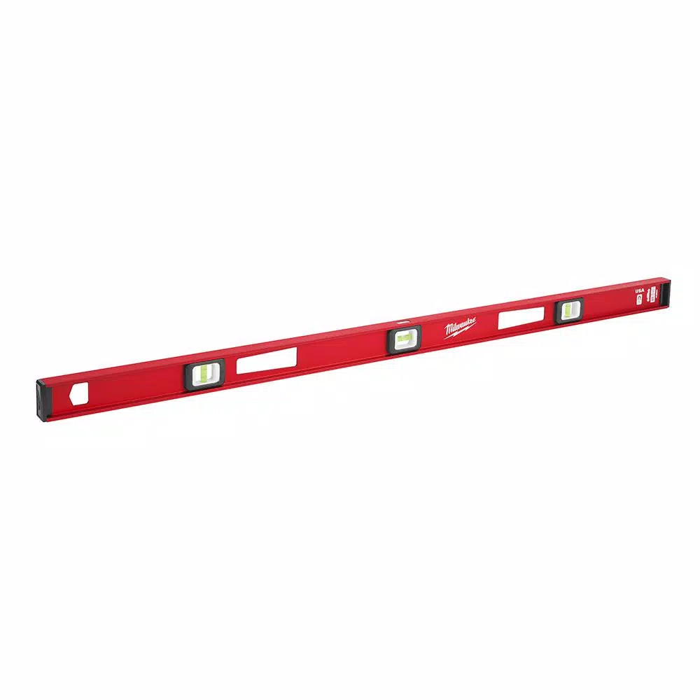 Milwaukee 48 in. Magnetic I-Beam Level, Aluminum Frame with Pitch Vial