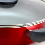 Oster Herscher 3.5 qt. Aluminum Nonstick Saute Pan with Glass Lid, Red Gloss thumbnail 4