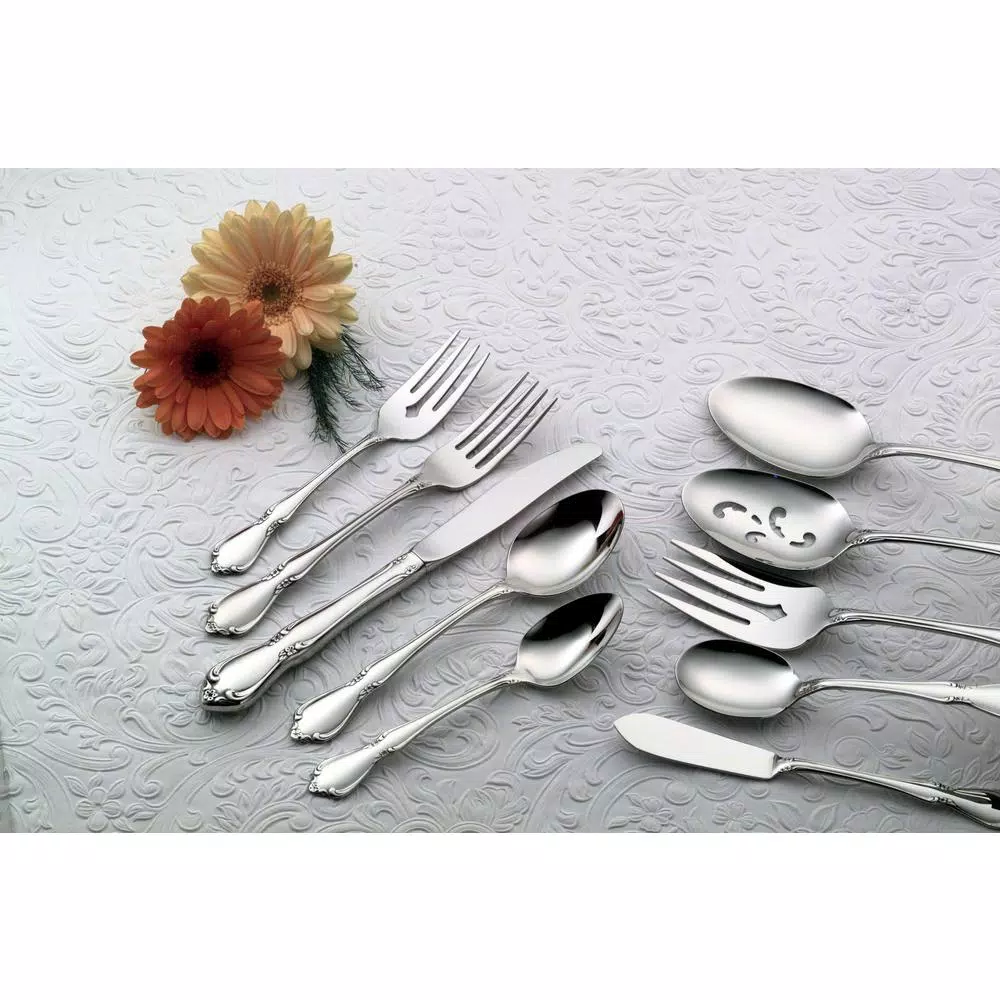 Oneida Chateau 18/8 Stainless Steel Tablespoons/Serving Spoons, Set of 12