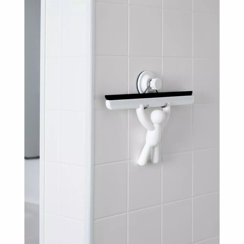 Umbra Buddy Shower Squeegee with Suction Cup, White