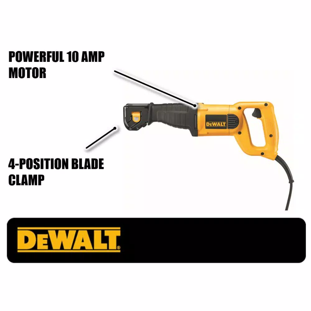 DEWALT DWE304 10-Amp Corded Variable Speed Reciprocating Saw