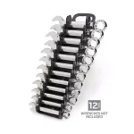 TEKTON 12-Tool Store-and-Go Stubby Wrench Rack Keeper, Black thumbnail 2