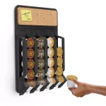 Mind Reader Mounty 20-Capacity Wall Mounted Black K-Cup Dispenser for Keurig Pods thumbnail 5