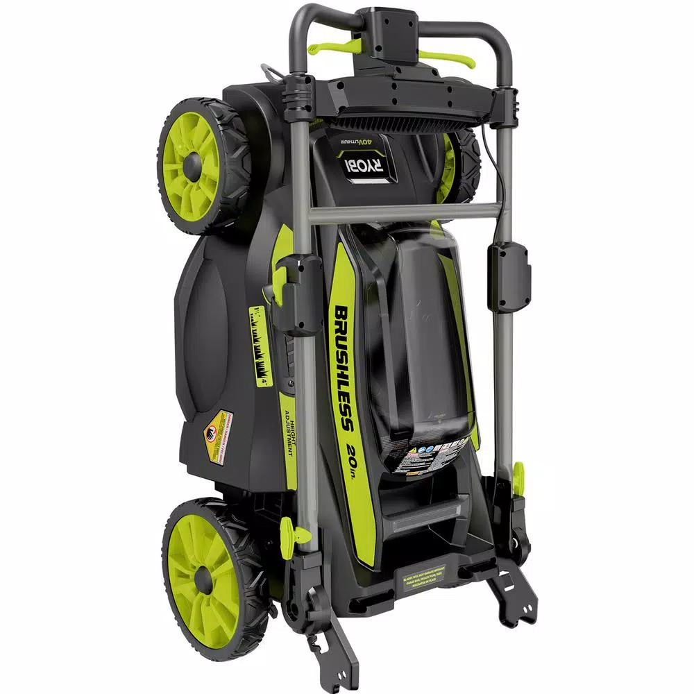 RYOBI 40V 20 in. Brushless Cordless Self-Propelled Lawn Mower & Blower Combo Kit with 6.0 Ah Battery & Charger