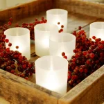 LUMABASE Flameless Votive Candles with Frosted Plastic Holders, Warm White LED, 6 Count thumbnail 4