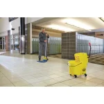 Rubbermaid Commercial Products Rubbermaid WaveBrake 35 Qt. Plastic Mop Bucket with Wringer, Yellow thumbnail 4