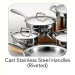 Tramontina Gourmet Prima 10-Piece Stainless Steel Cookware Set, Tri-Ply Induction Ready thumbnail 4