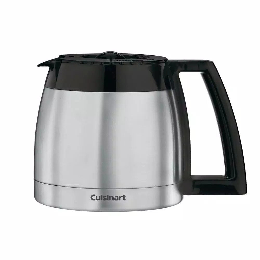 Cuisinart Grind and Brew 10-Cup Drip Coffee Maker with Thermal Carafe, Brushed Chrome