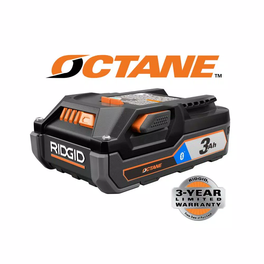 RIDGID 18V OCTANE Bluetooth 3.0 Ah Lithium-Ion Battery