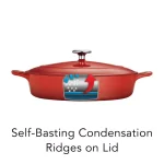Tramontina 4 Qt. Enameled Cast Iron Braising Pan with Lid thumbnail 7