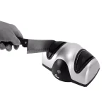 Chard 2-Step Electric Knife Sharpener, Silver/Black thumbnail 6
