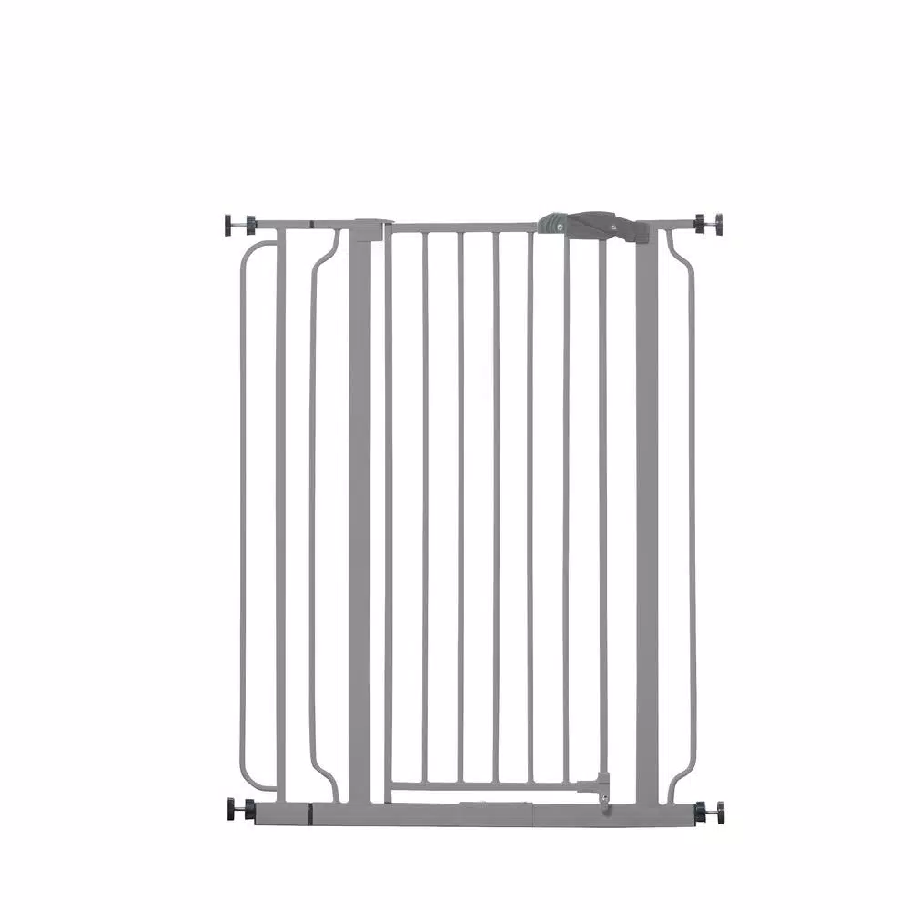 Regalo Easy Step Extra Tall 41 in. Platinum Metal Walk Through Baby Gate