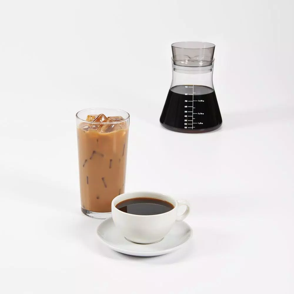 OXO Good Grips 4-Cup Cold Brew Drip Coffee Maker with Stainless Steel Filter, Gray