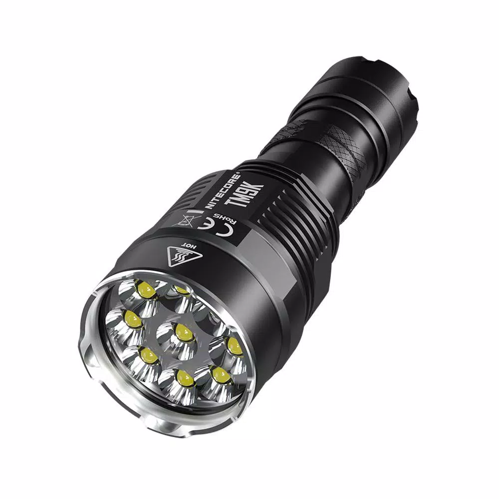 NITECORE TM9K 9500 Lumens Tactical LED Flashlight, USB-C Rechargeable