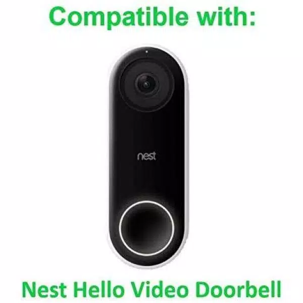 Wasserstein Gray Protective Silicone Skin for Google Nest Hello Video Doorbell