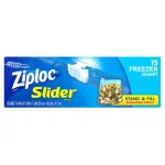 Ziploc Quart Plastic Slider Freezer Bags, 15-Bag Count (12-Pack) thumbnail 1