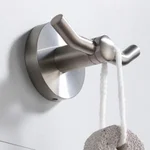 Kraus Elie Double Robe and Towel Hook, Brushed Nickel thumbnail 6
