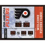 Team Sports America Philadelphia Flyers NHL Bluetooth Scoreboard Ticket Stub Wall Clock thumbnail 1