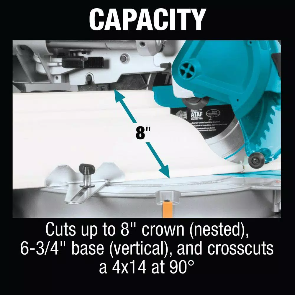 Makita 12 in. 15 Amp Dual-Bevel Sliding Compound Miter Saw with Laser & AF601 16-Gauge Finish Nailer Bundle
