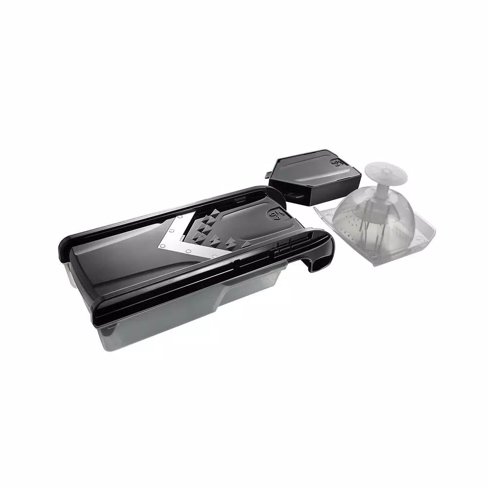 Simposh Easy V Mandoline Slicer with V-Shaped Stainless Steel Blade and Food Holder