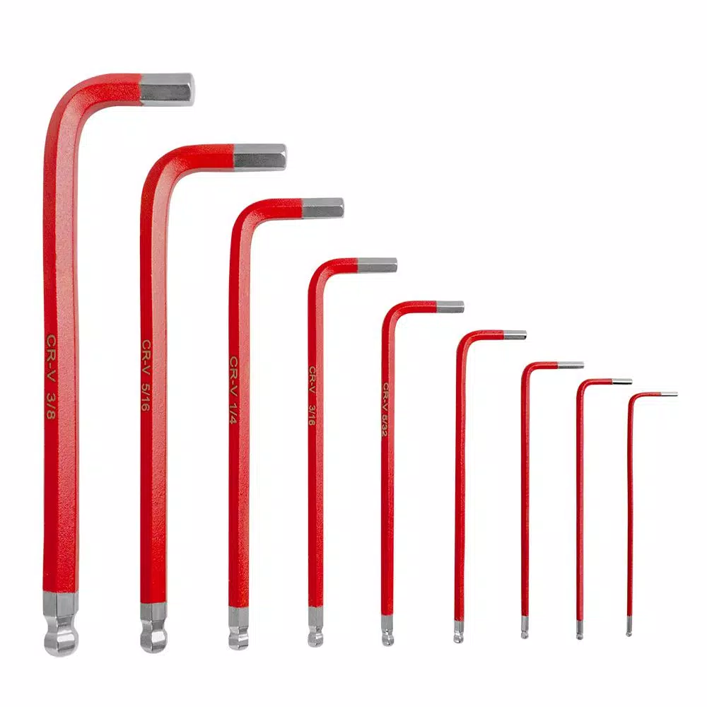 Freeman 18-Piece Metric and SAE Long Arm Hex Wrench Set with Storage Case