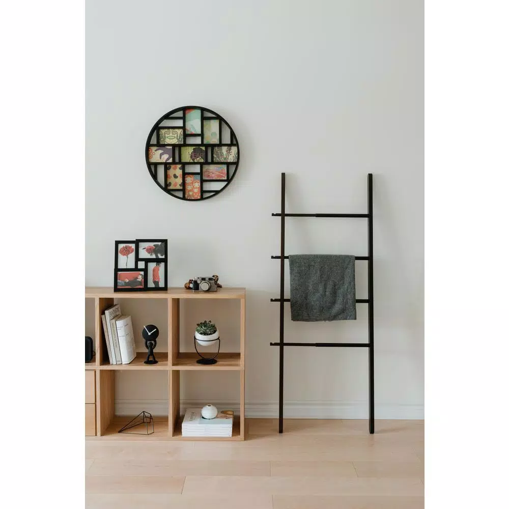 Umbra Luna Black Collage Picture Frame - Holds Nine 4x6 Photos