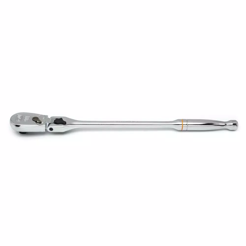 GEARWRENCH 1/2 in. Drive 90-Tooth Locking Flex Head Teardrop Ratchet, 17 in.