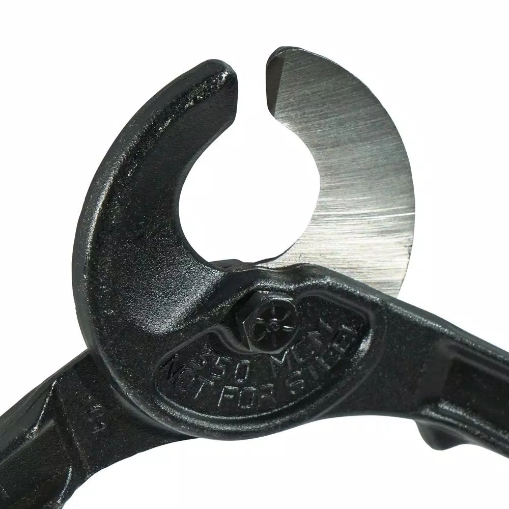 Klein Tools 16-1/4 in. Utility Cable Cutter, Forged Steel with Black-Oxide Finish, Cuts 350 MCM Copper & Aluminum