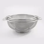 ExcelSteel Stainless Steel Fine Mesh Colander Set with Resting Base (Set of 3) thumbnail 3