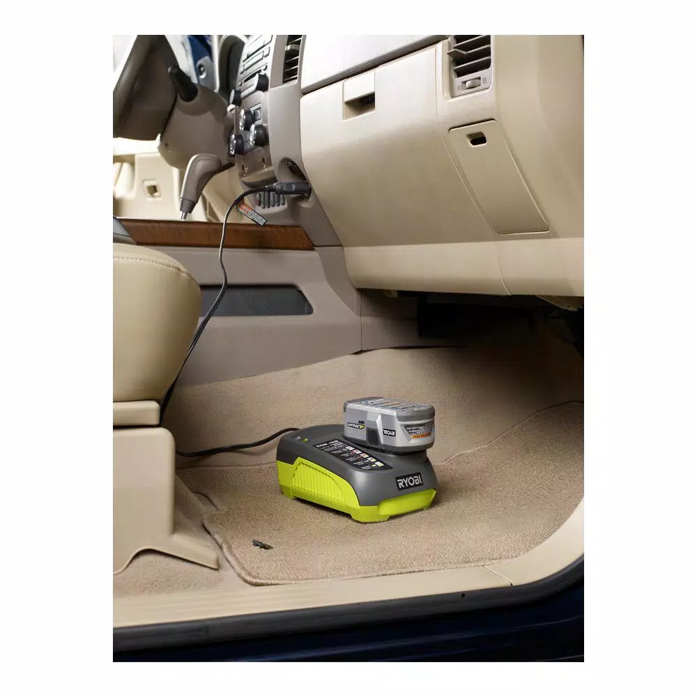 RYOBI 18V ONE+ In-Vehicle Dual Chemistry Charger for 12V DC Outlet