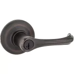 Kwikset Dorian Venetian Bronze Exterior Entry Door Lever with SmartKey Security thumbnail 1