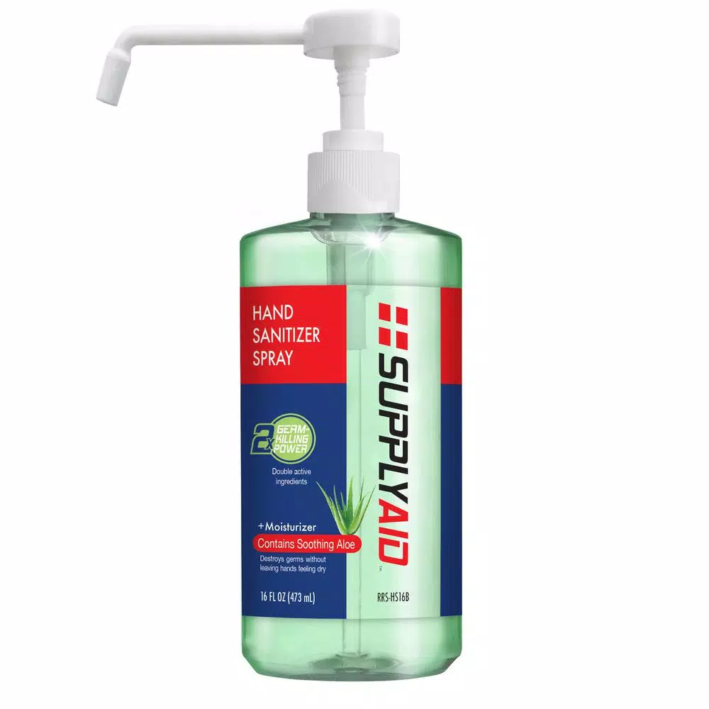 SupplyAid 16 oz. Dual Action Hand Sanitizer Spray with Soothing Aloe