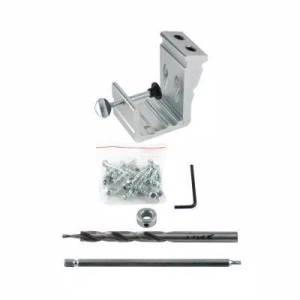 General Tools Aluminum Pocket Hole Jig Kit with Clamp and Drill Bit