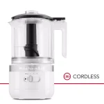 KitchenAid Cordless 5-Cup Food Processor, White thumbnail 2
