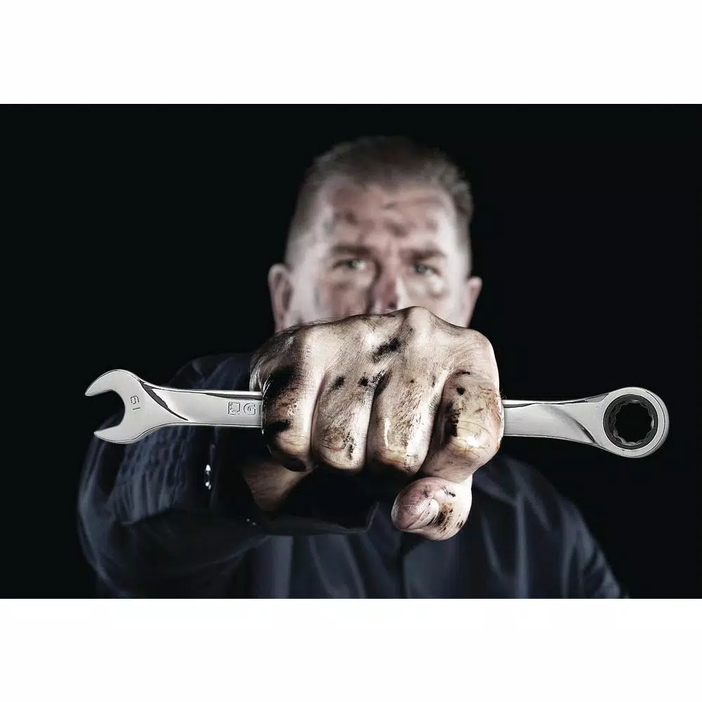 GearWrench 16-Piece Metric Master Combination Ratcheting Wrench Set