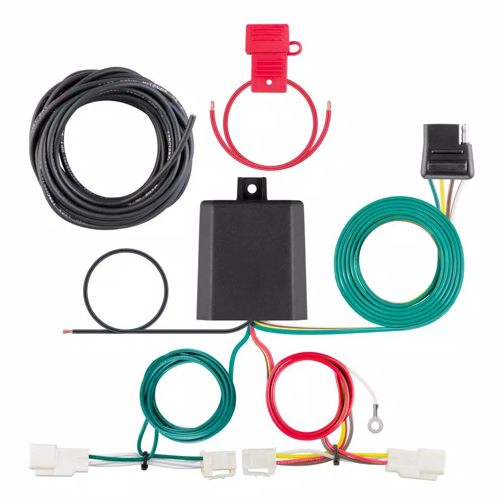 CURT Custom Vehicle-Trailer Wiring Harness, 4-Way Flat Output for Toyota Avalon & RAV4