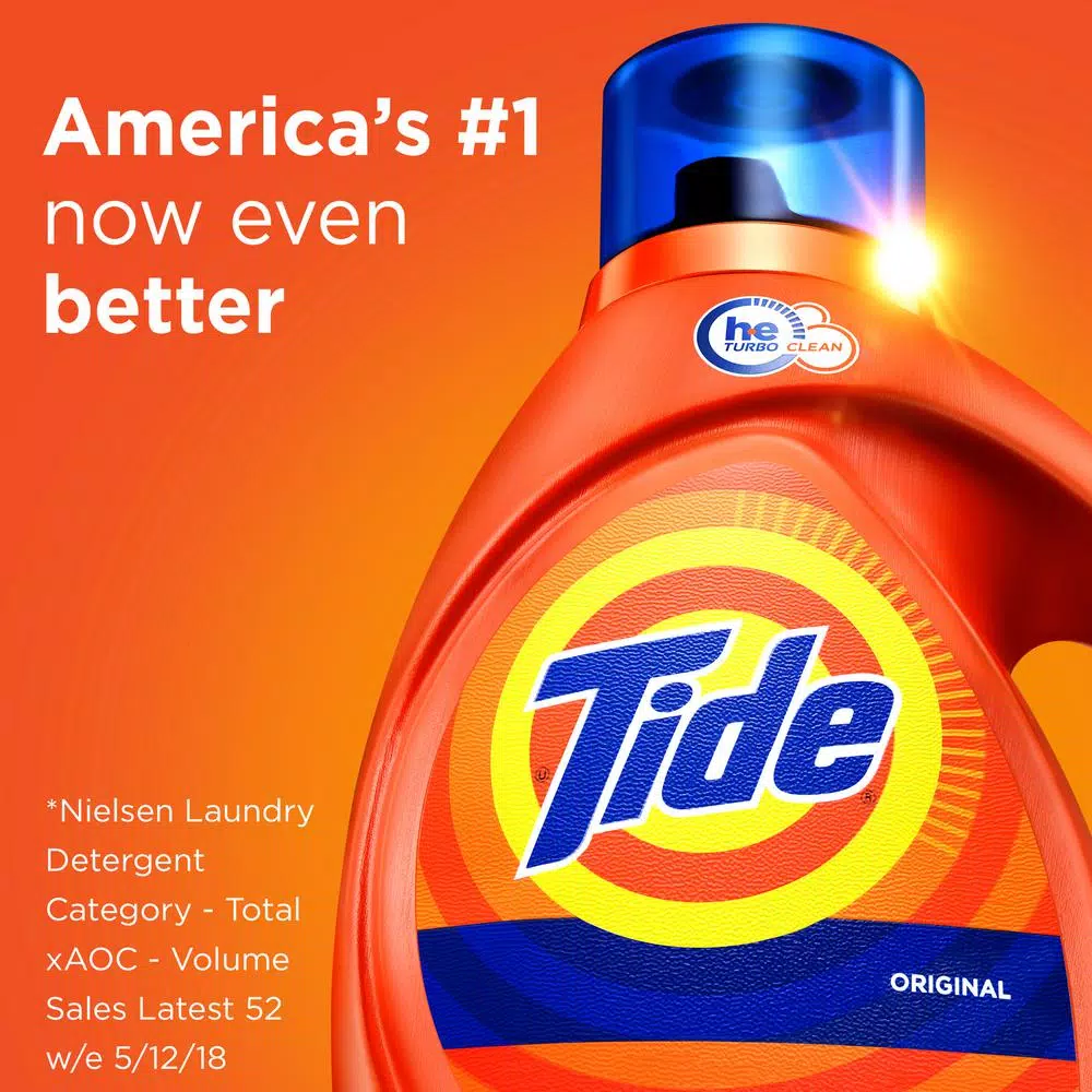 Tide Original Scent Liquid Laundry Detergent, HE Compatible, 75 oz (48 Loads)