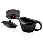 Ovente 13.5 oz. Electric Gravy Warmer with Detachable Ceramic Gravy Boat, Black thumbnail 8